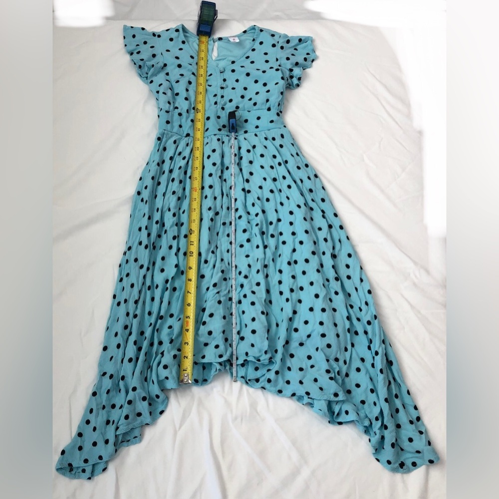 blue polka dot dress - Picture 2 of 5
